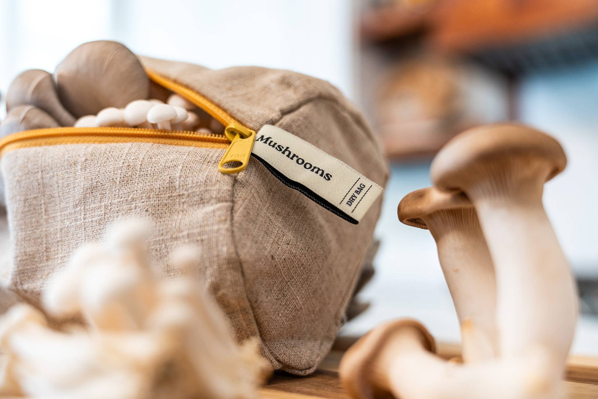 Ambrosia Bag - The Mushroom Bag – Reusable Linen Produce Bag