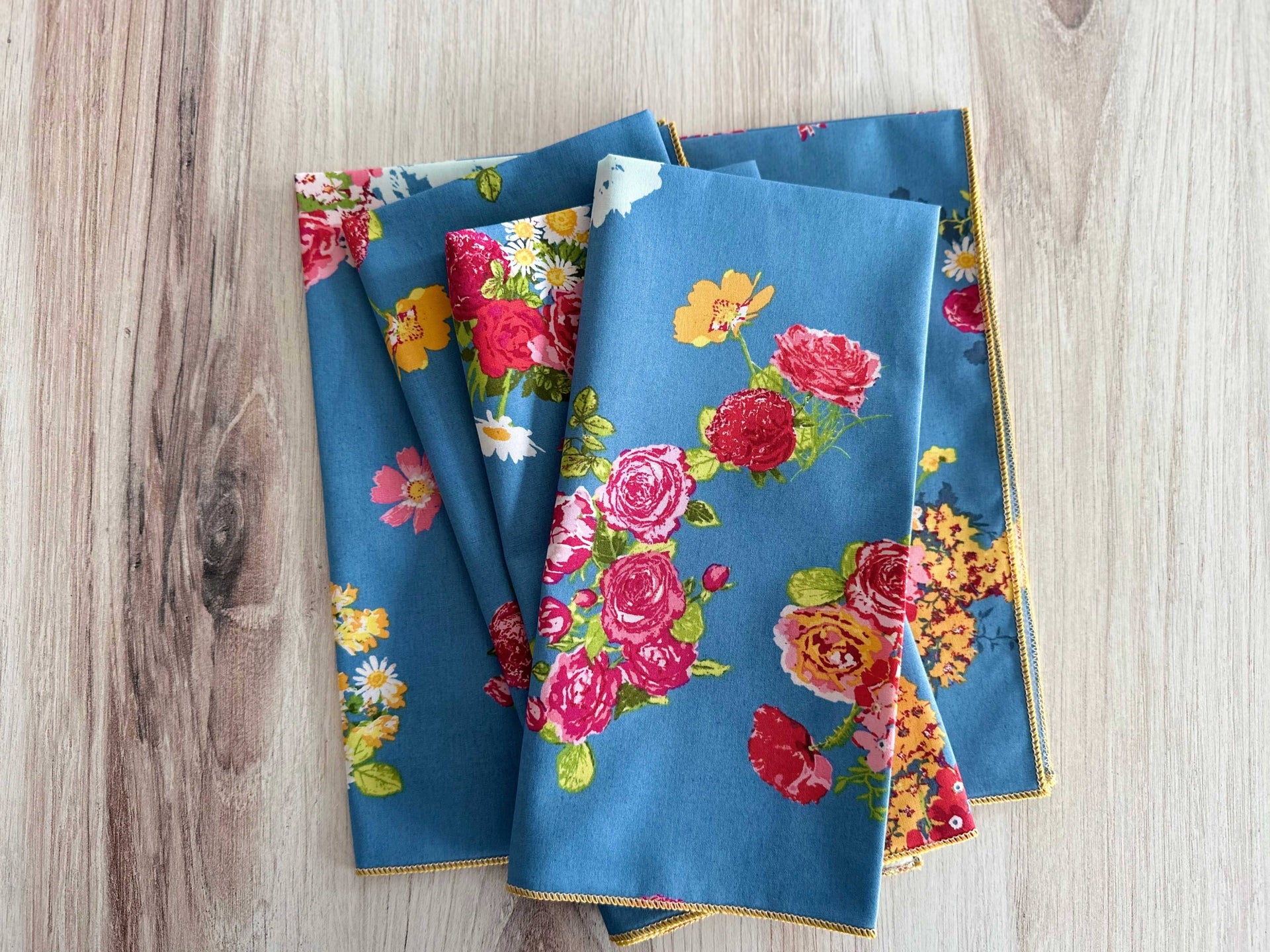 Dot and Army - Happy Day Bouquet Cloth Napkins, set of four