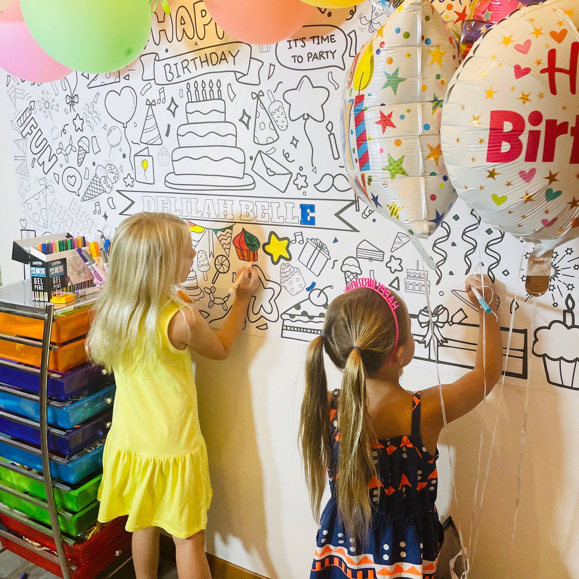 Coloring Tablecloths - Easter Thanksgiving, Christmas, Birthday, Affirmations