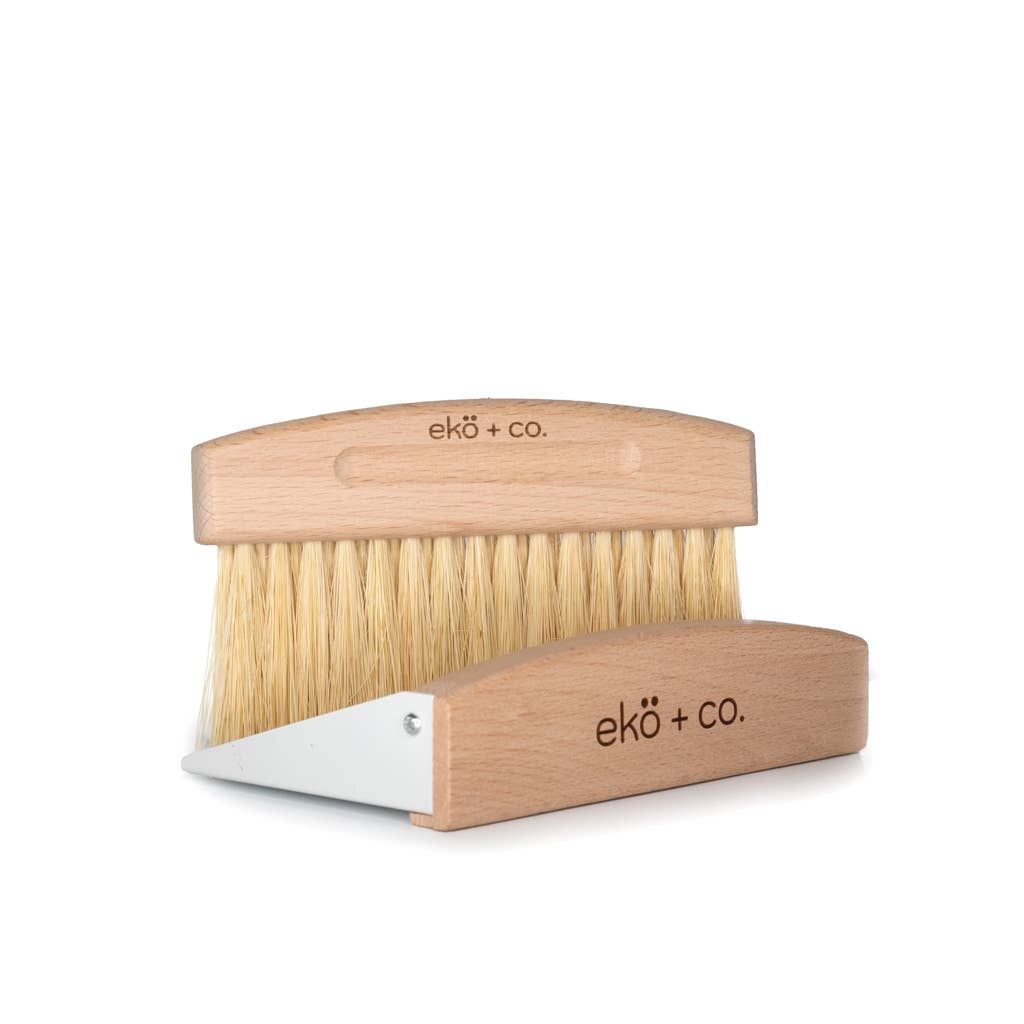 Dustpan and broom table sweep set