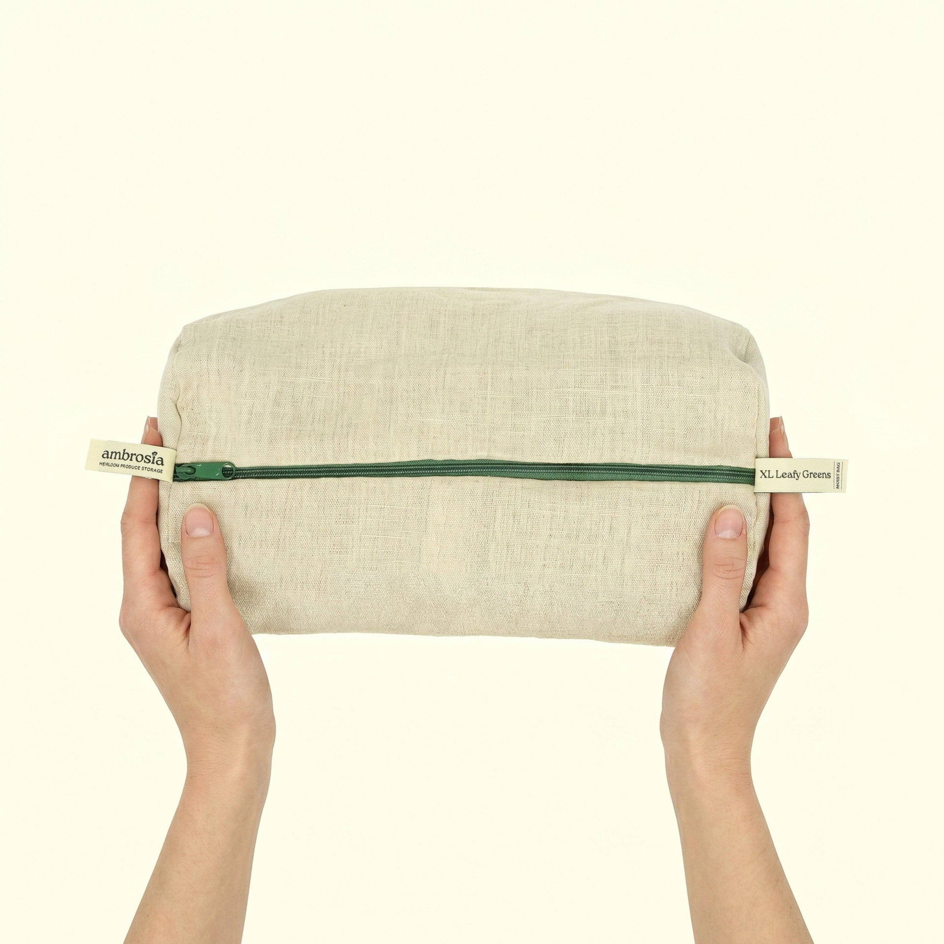 Ambrosia Bag - XL Leafy Greens Bag | Reusable Linen Produce Storage