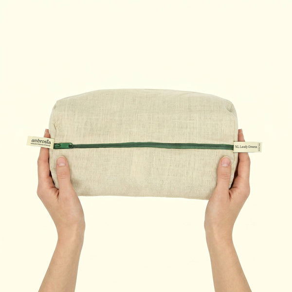 Ambrosia Bag - XL Leafy Greens Bag | Reusable Linen Produce Storage