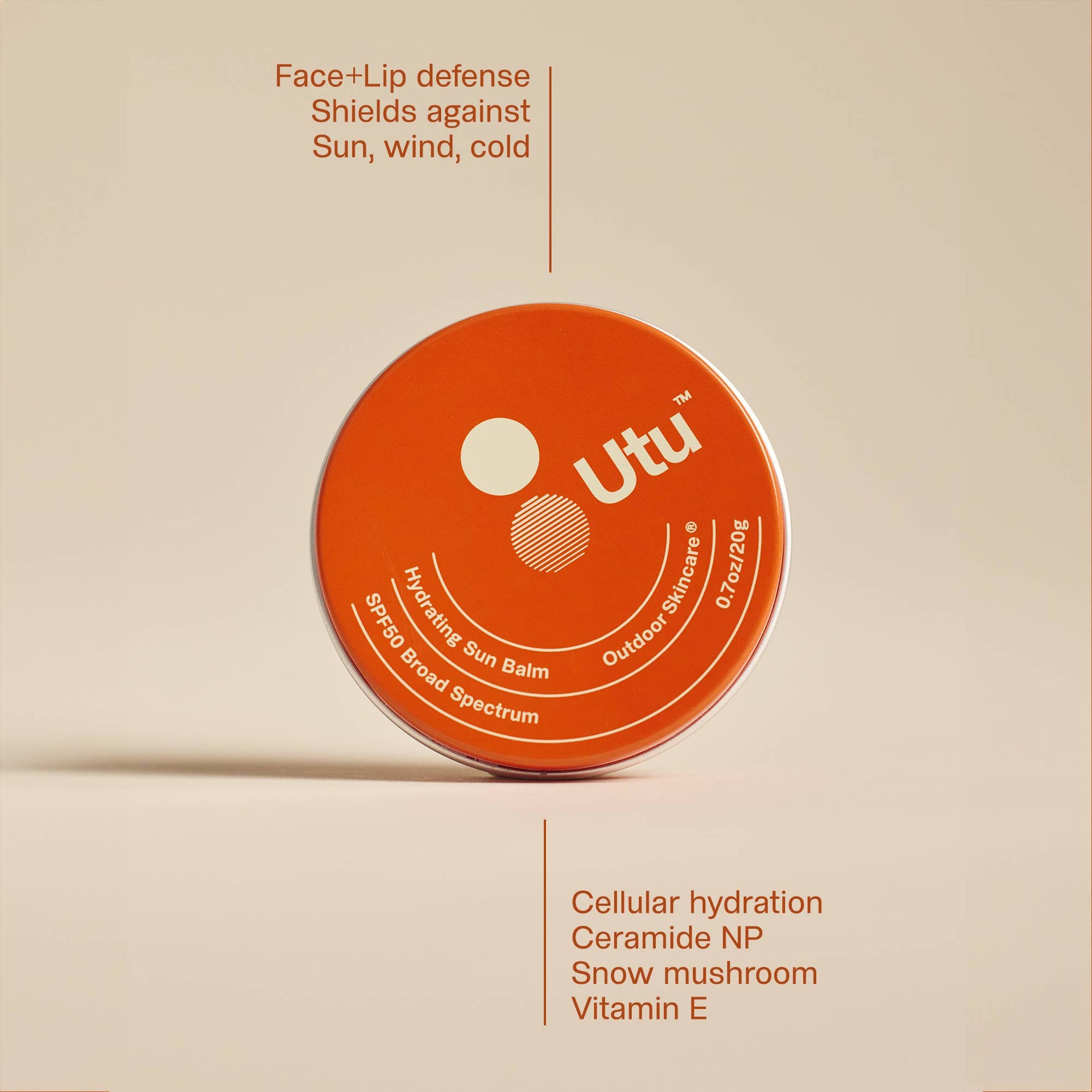 Utu - SPF50 Hydrating Sun Balm  Face & Lip Protector