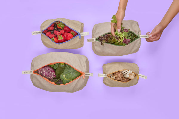 Reusable Linen Produce Bags (Set of 4)