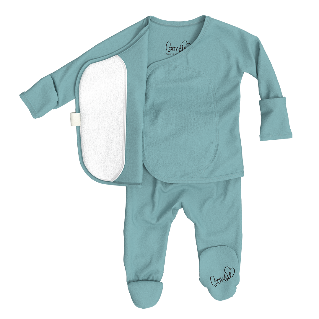 Bonsie Skin to Skin Babywear - Footie - Ripple