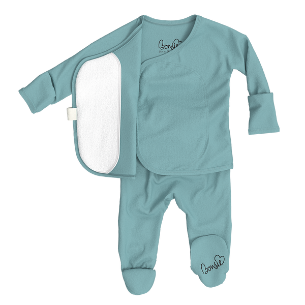 Bonsie Skin to Skin Babywear - Footie - Ripple