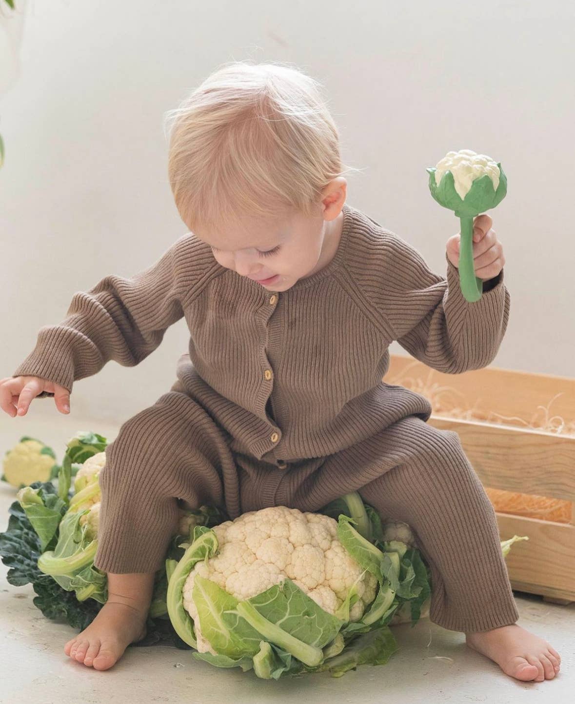 Oli & Carol - Cauliflower Rattle Toy