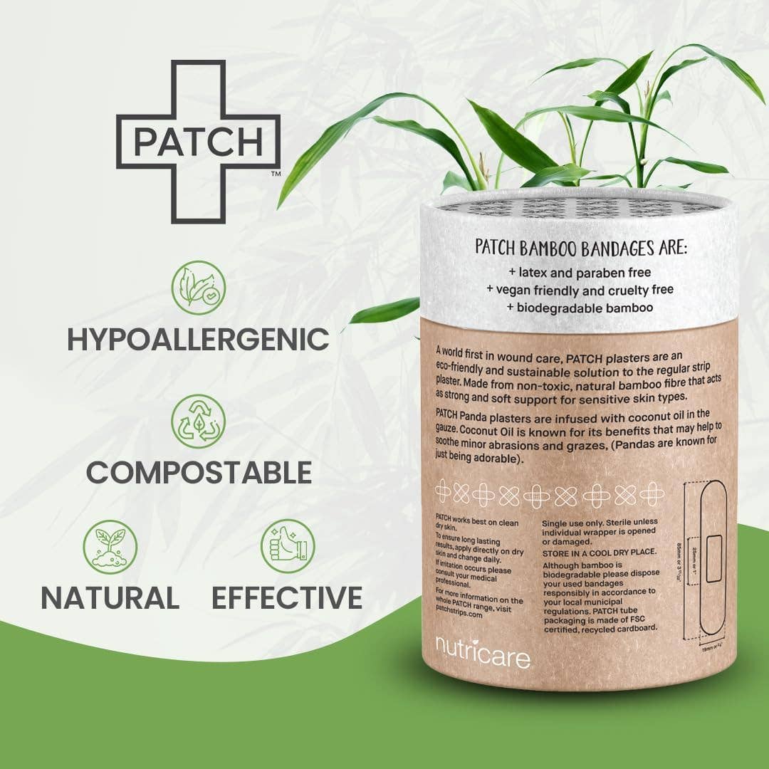 PATCH - Eco First Aid - PATCH VALUE PACK - 100 Panda Bamboo Bandages