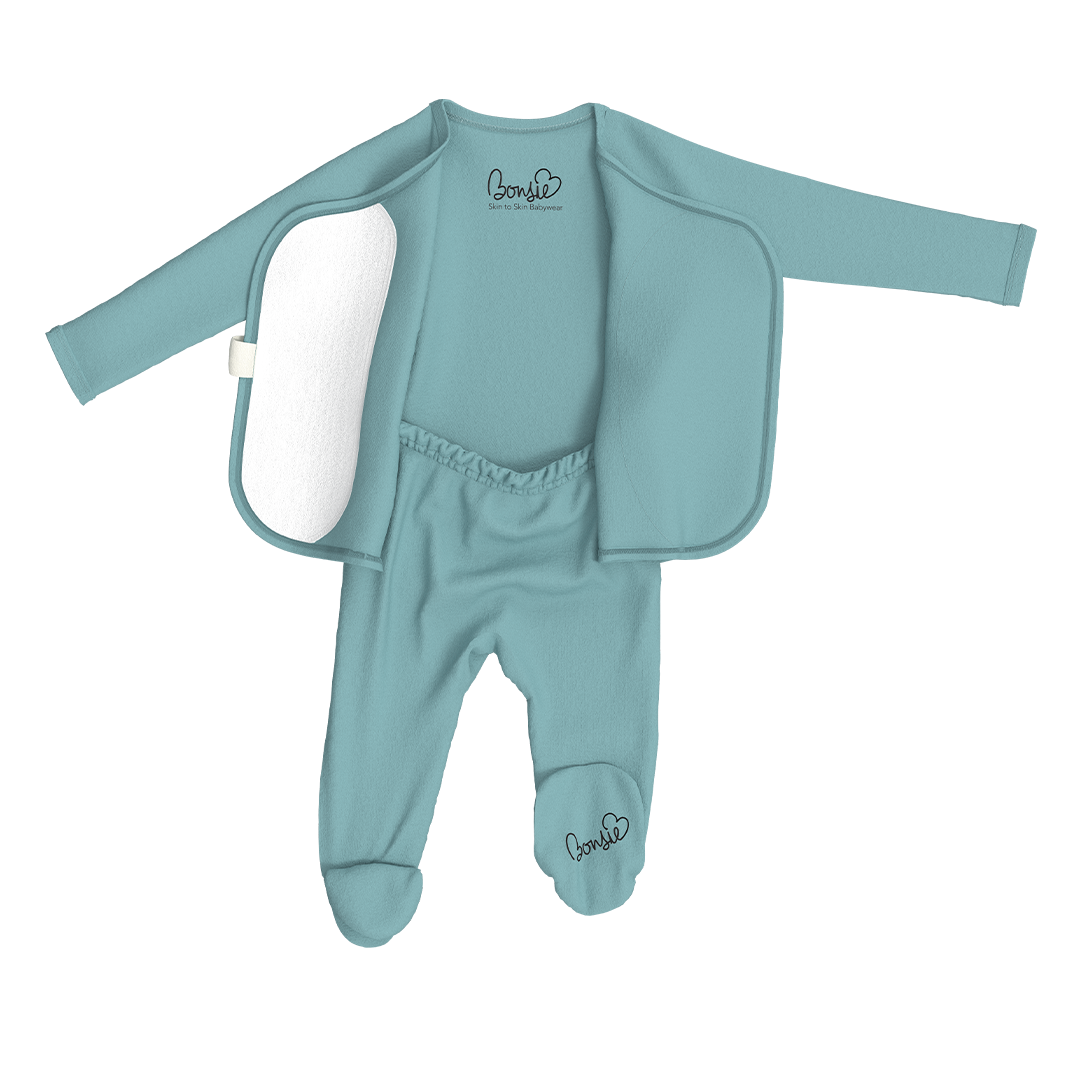 Bonsie Skin to Skin Babywear - Footie - Ripple