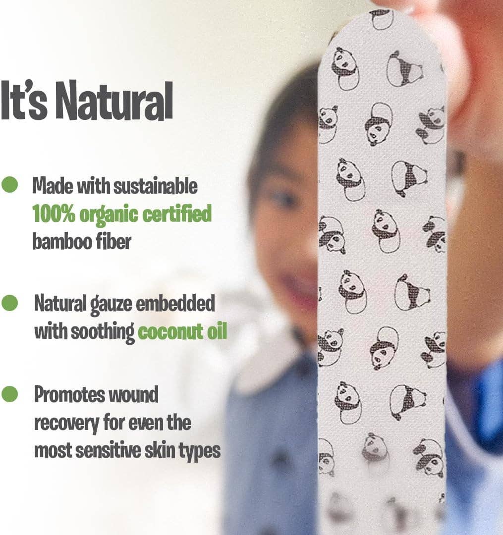 PATCH - Eco First Aid - PATCH VALUE PACK - 100 Panda Bamboo Bandages
