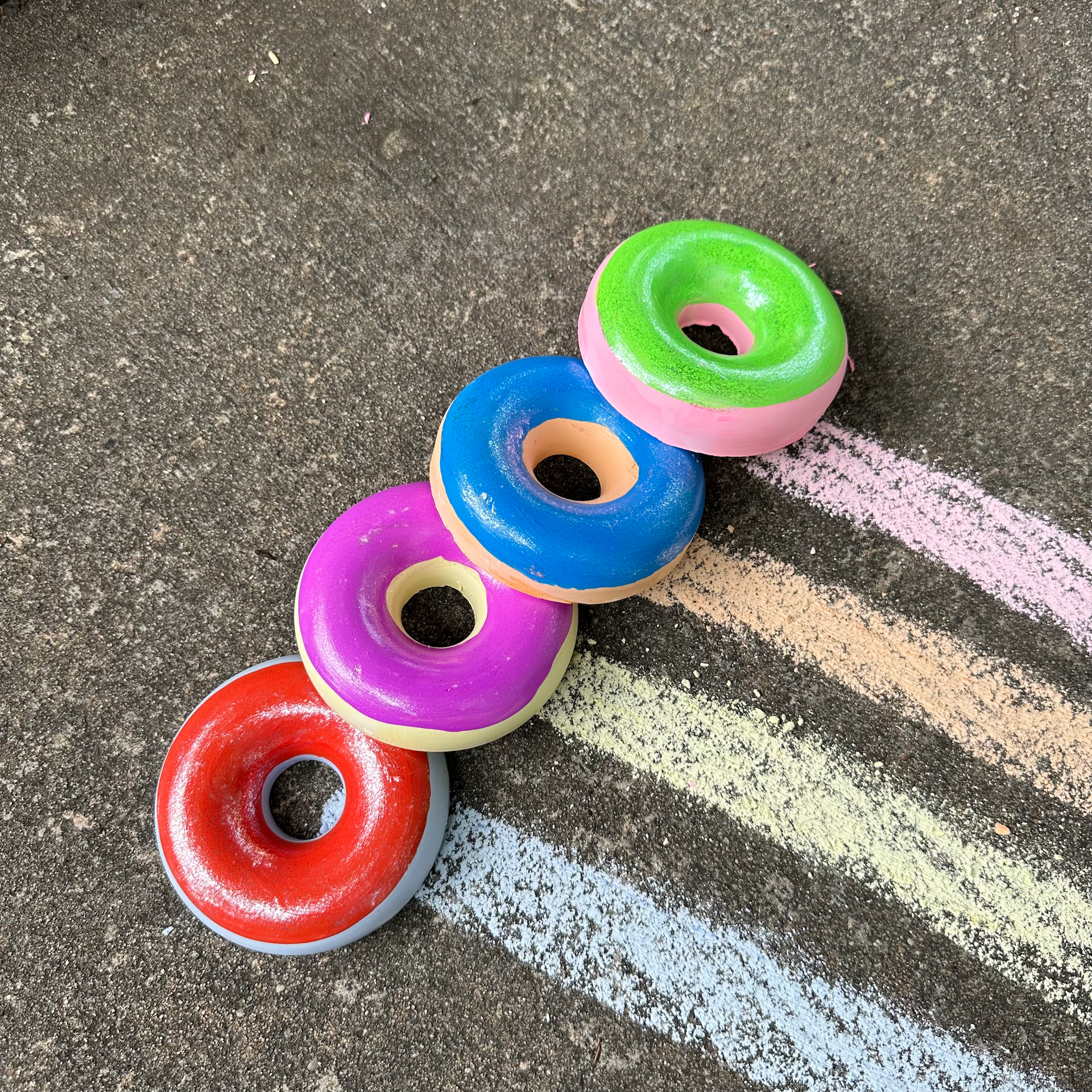 TWEE  - Assorted Donuts Handmade Sidewalk Chalk