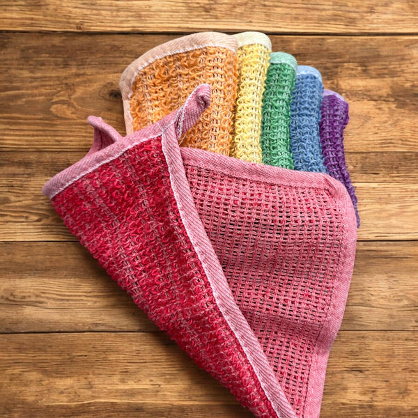 Exfoliating Washcloths / Dishcloths | Best Washcloths Ever | Multi Purpose |  Naturally Beautiful | Kitchen Dish Cloths