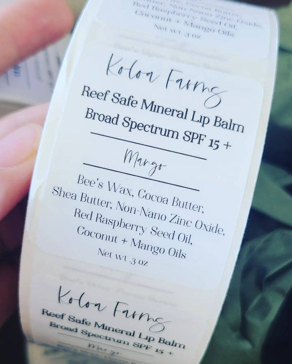 Koloa Farms - Lip Balm w/ SPF 15+ Mango - Bee's wax