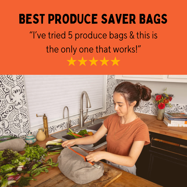 Ambrosia Bag - The Vegetable Bag – Reusable Linen Produce Bag