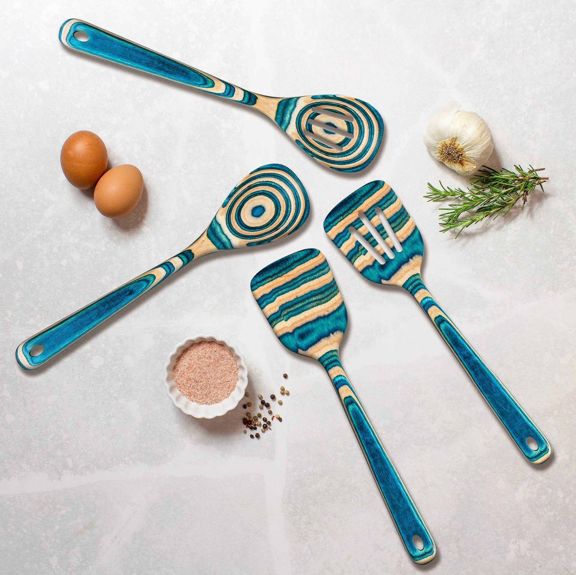 4-Piece Colorful Kitchen Gift Set - Baltique® Mykonos