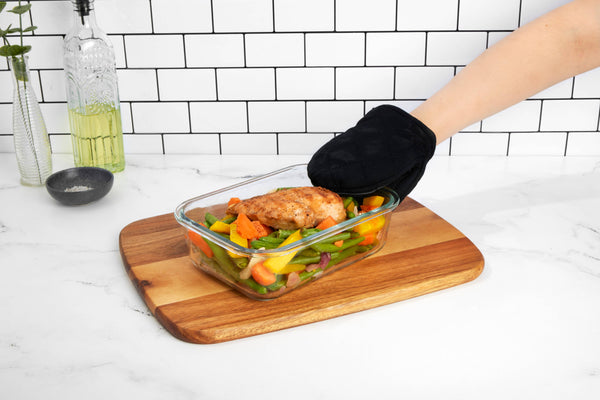 51.4oz Glass Food Storage Container w/ Glass Vented Lid