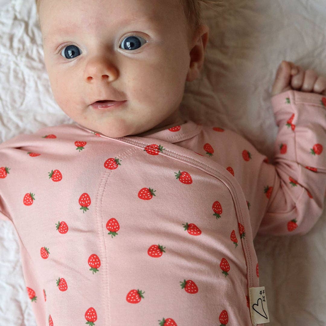 Bonsie Skin to Skin Babywear - Footie - Strawberries