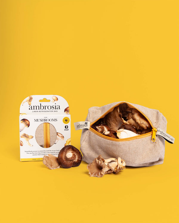 Ambrosia Bag - The Mushroom Bag – Reusable Linen Produce Bag