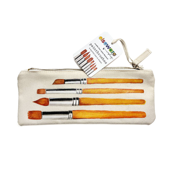 Paintbrush Set - Nylon Filament in Canvas Bag - 8 Assorted