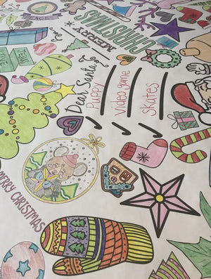 Coloring Tablecloths - Thanksgiving, Christmas, Birthday, Affirmations