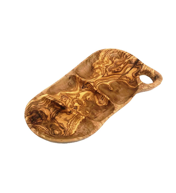 Natural Olive Wood Appetizer Tray