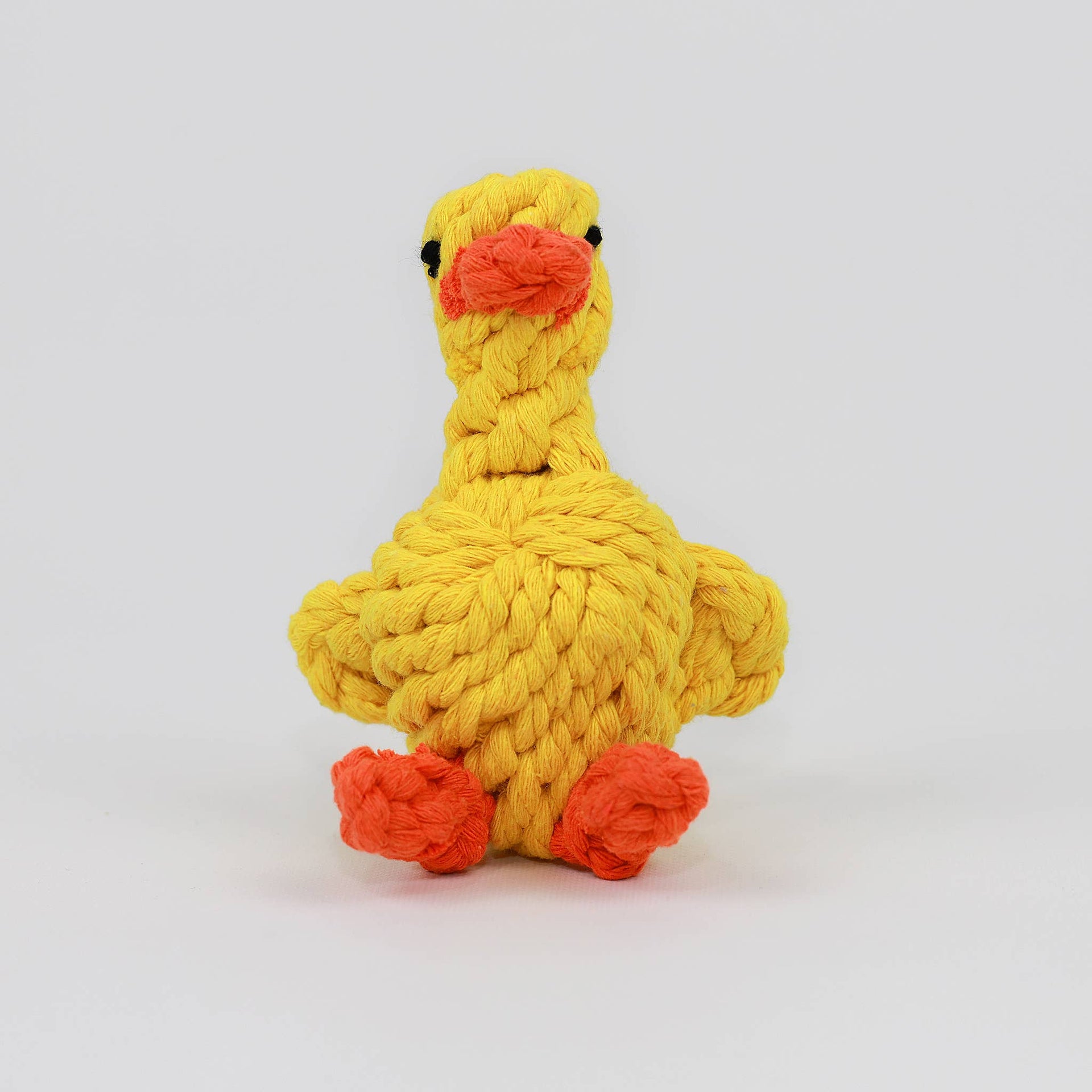 Handcrafted Sunny the Yellow Duck Rope Toys - For Small Dogs