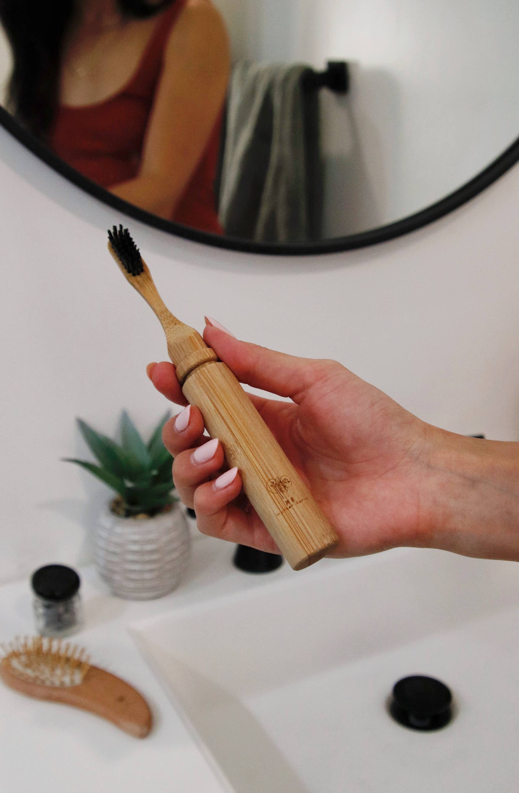 Bamboo Travel Toothbrush with Replaceable Head
