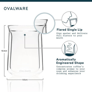 Ovalware - RJ3 Double Wall Tasting Glass - Set of 2