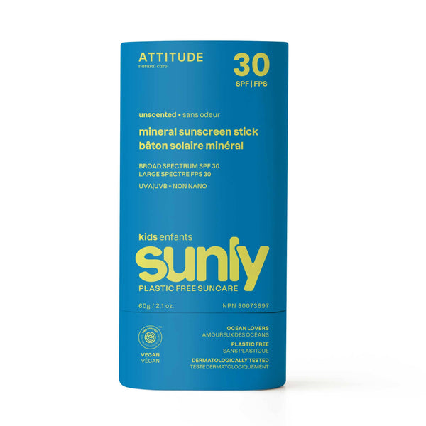 ATTITUDE - Sunly - Sunscreen Kids - Unscented - 30 SPF - 60 g