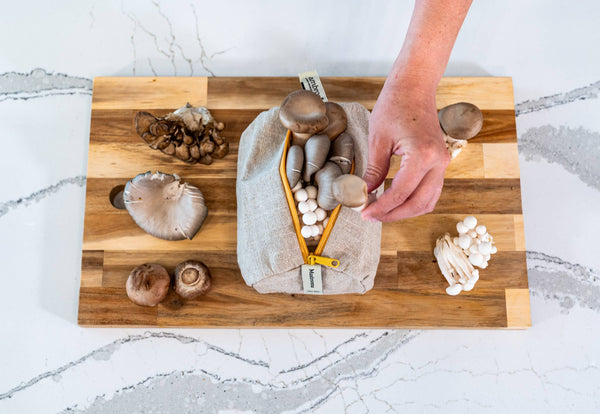 Ambrosia Bag - The Mushroom Bag – Reusable Linen Produce Bag