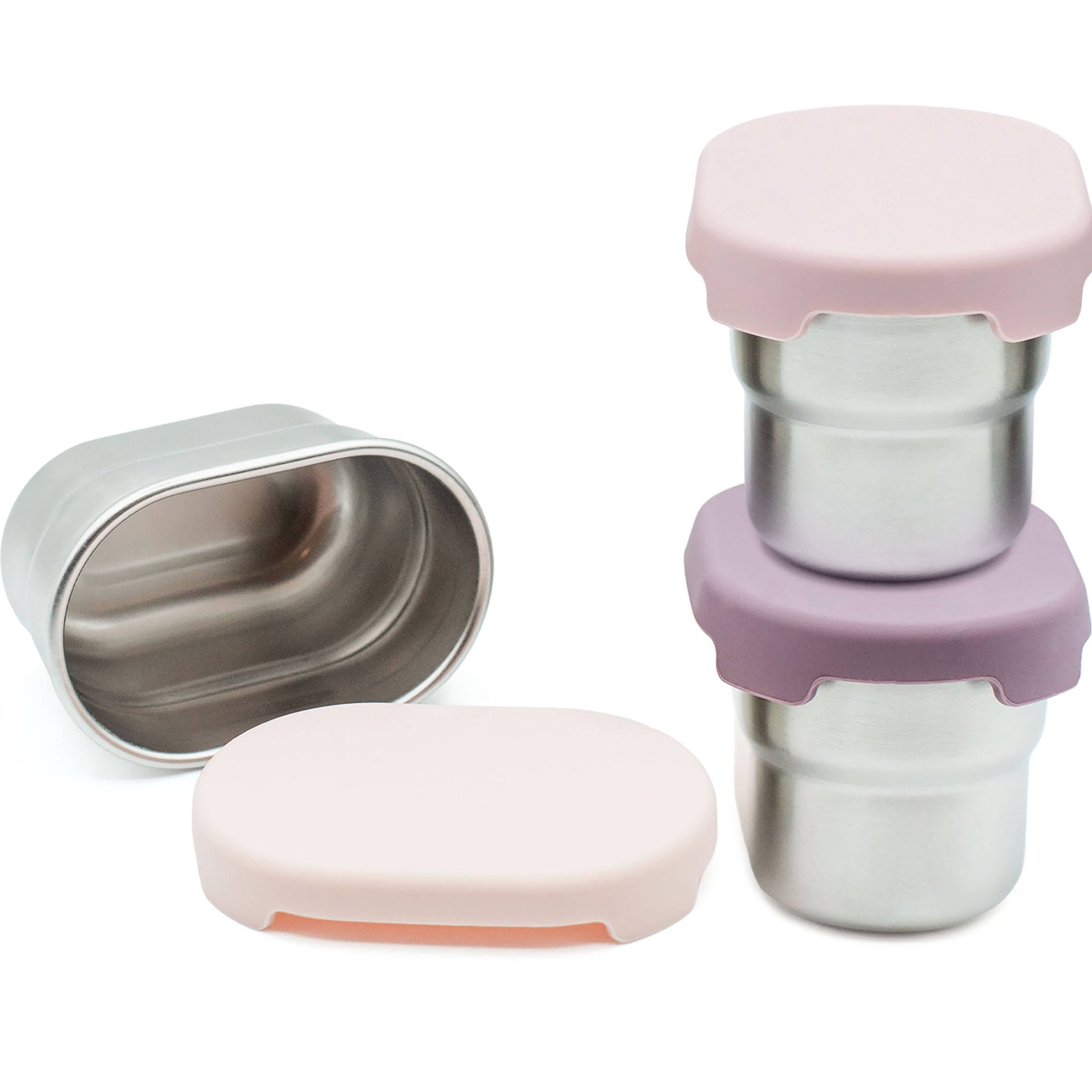 WeeSprout - Stainless Steel Dip Containers – 2.7 oz, Set of 3