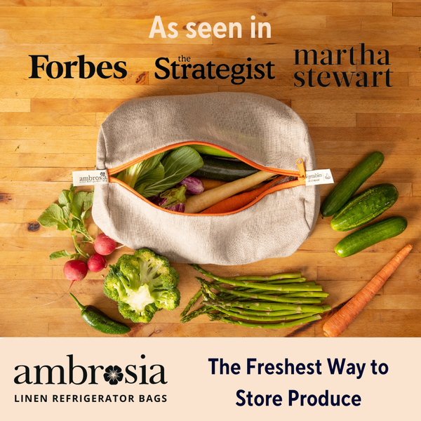 Ambrosia Bag - The Mushroom Bag – Reusable Linen Produce Bag