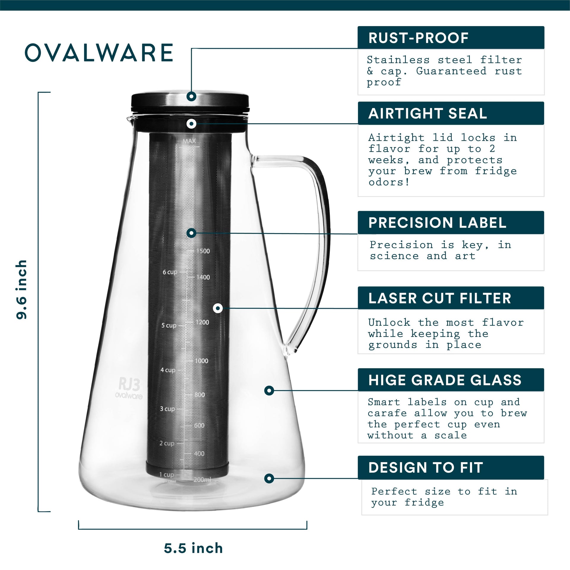 Ovalware - RJ3 1.5L Cold Brew Maker
