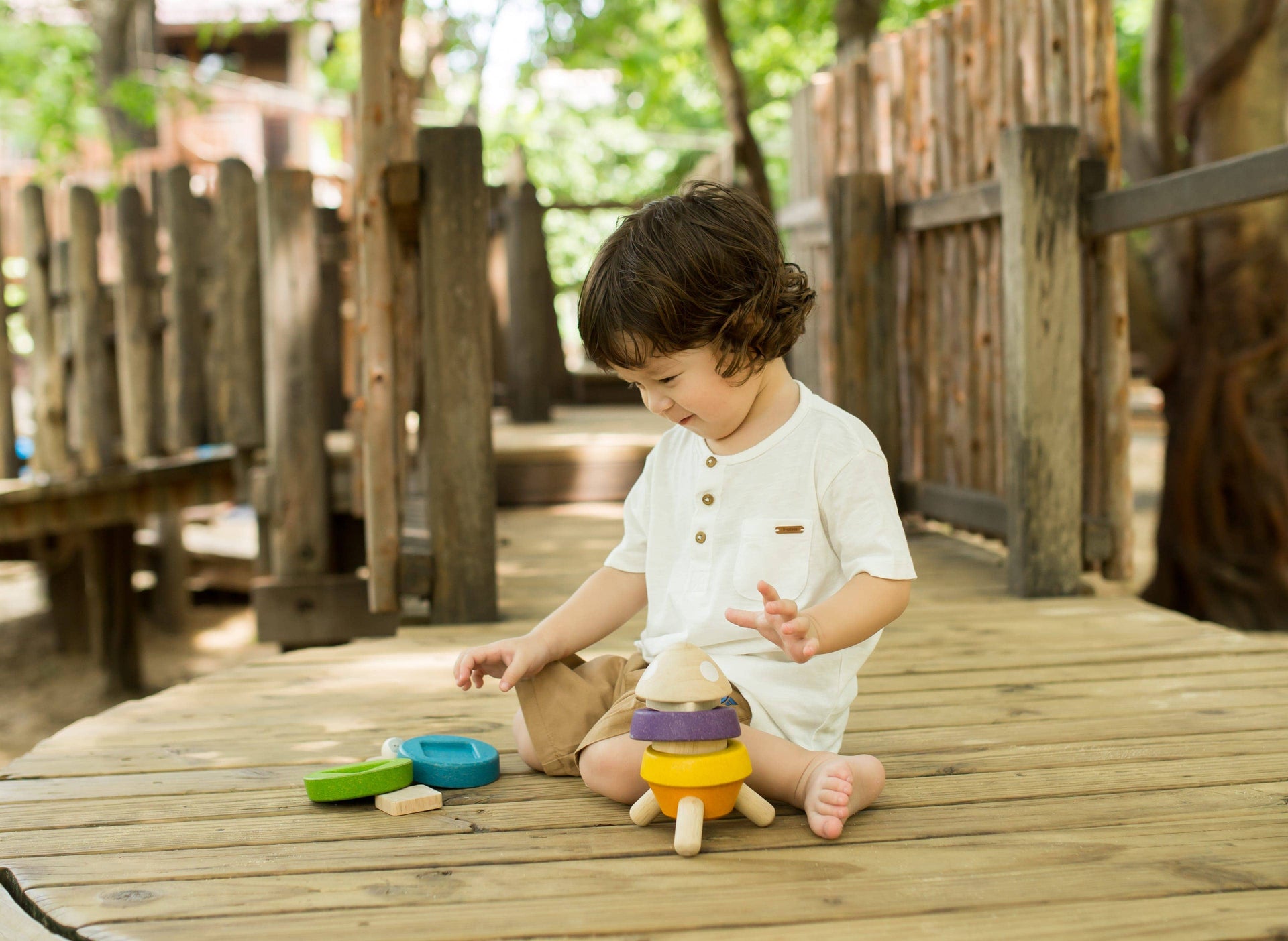 PlanToys - Stacking Rocket