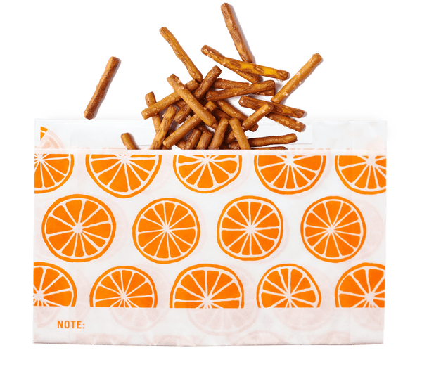 Lunchskins - Recyclable Snack Bags Orange 50 Count