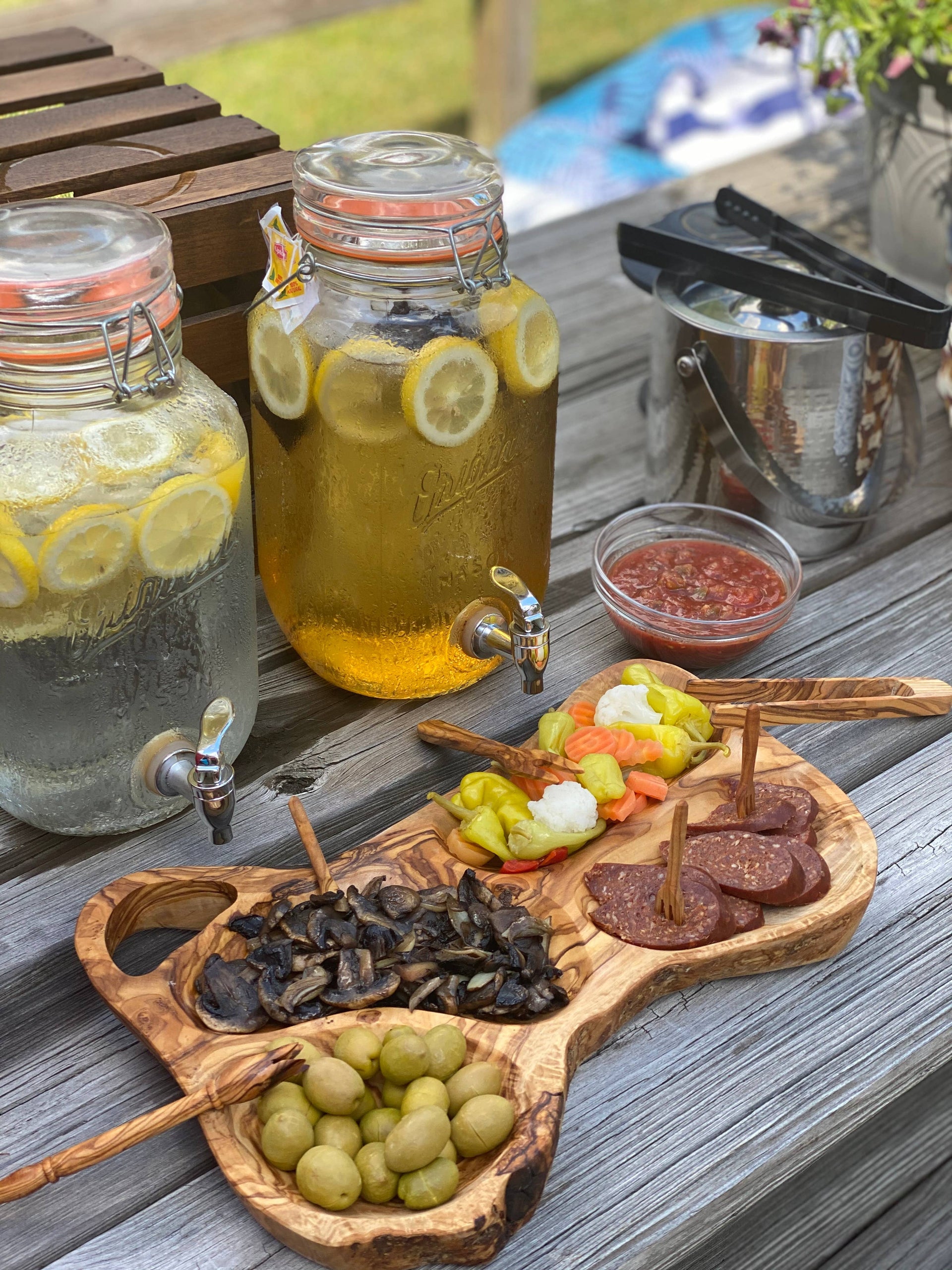 Natural Olive Wood Appetizer Tray
