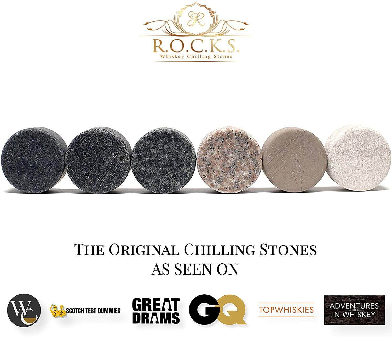 ROCKS Whiskey Chilling Stones - The Rocks x Whiskey Trivia Quiz Gift Set