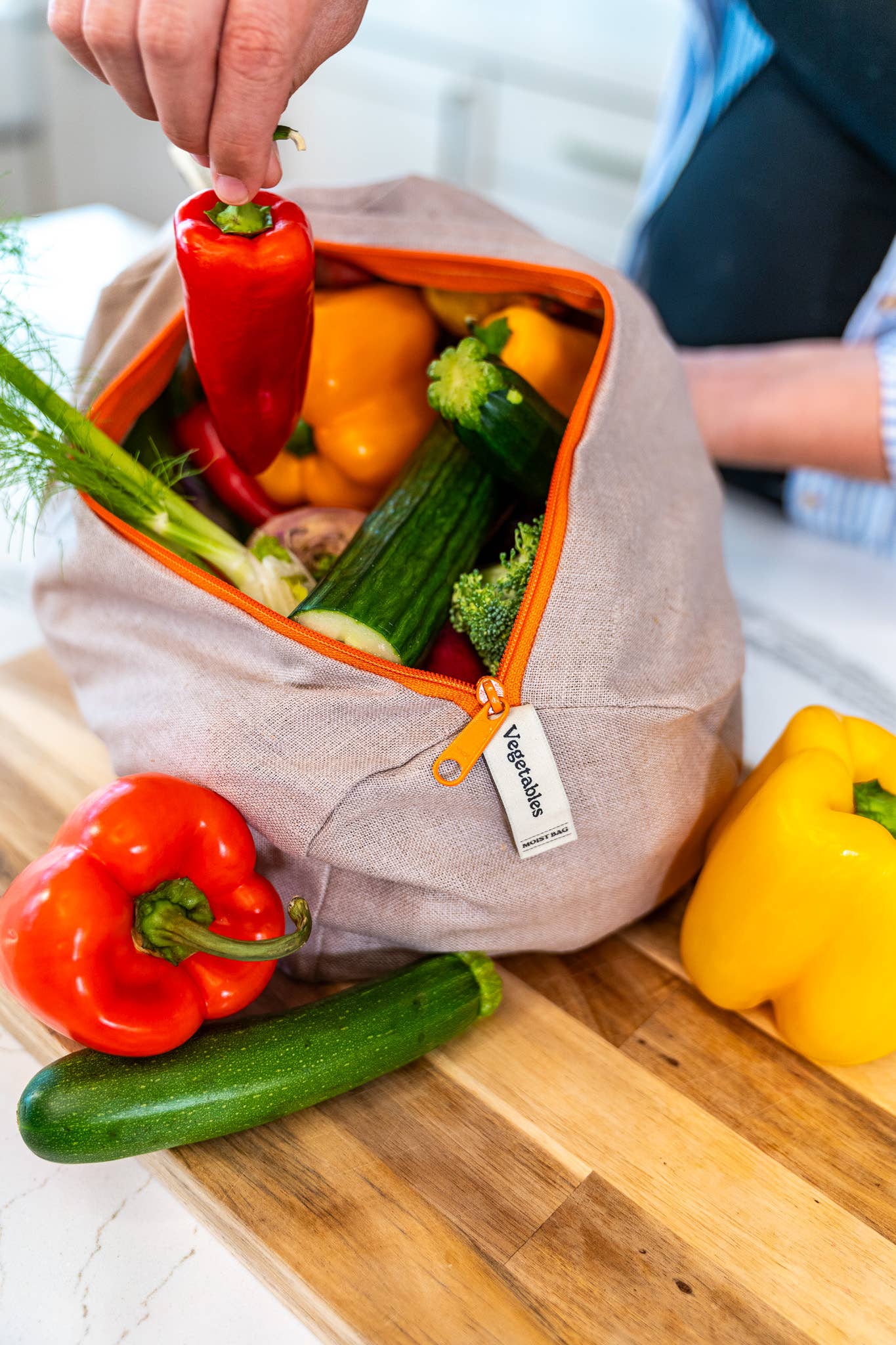 Ambrosia Bag - The Vegetable Bag – Reusable Linen Produce Bag