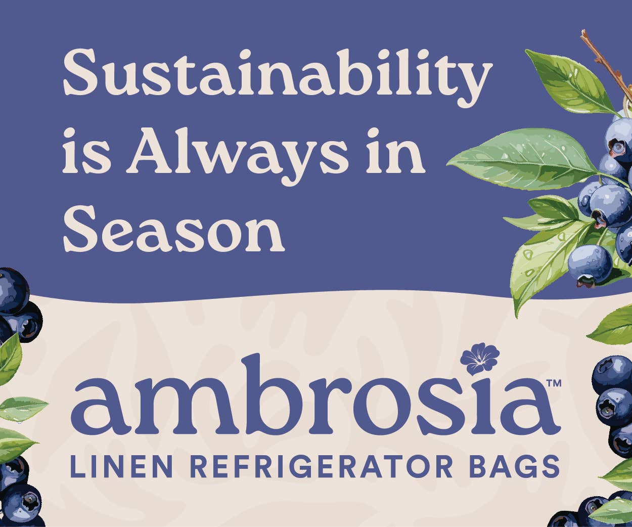 The Berry Bag – Reusable Linen Produce Bag