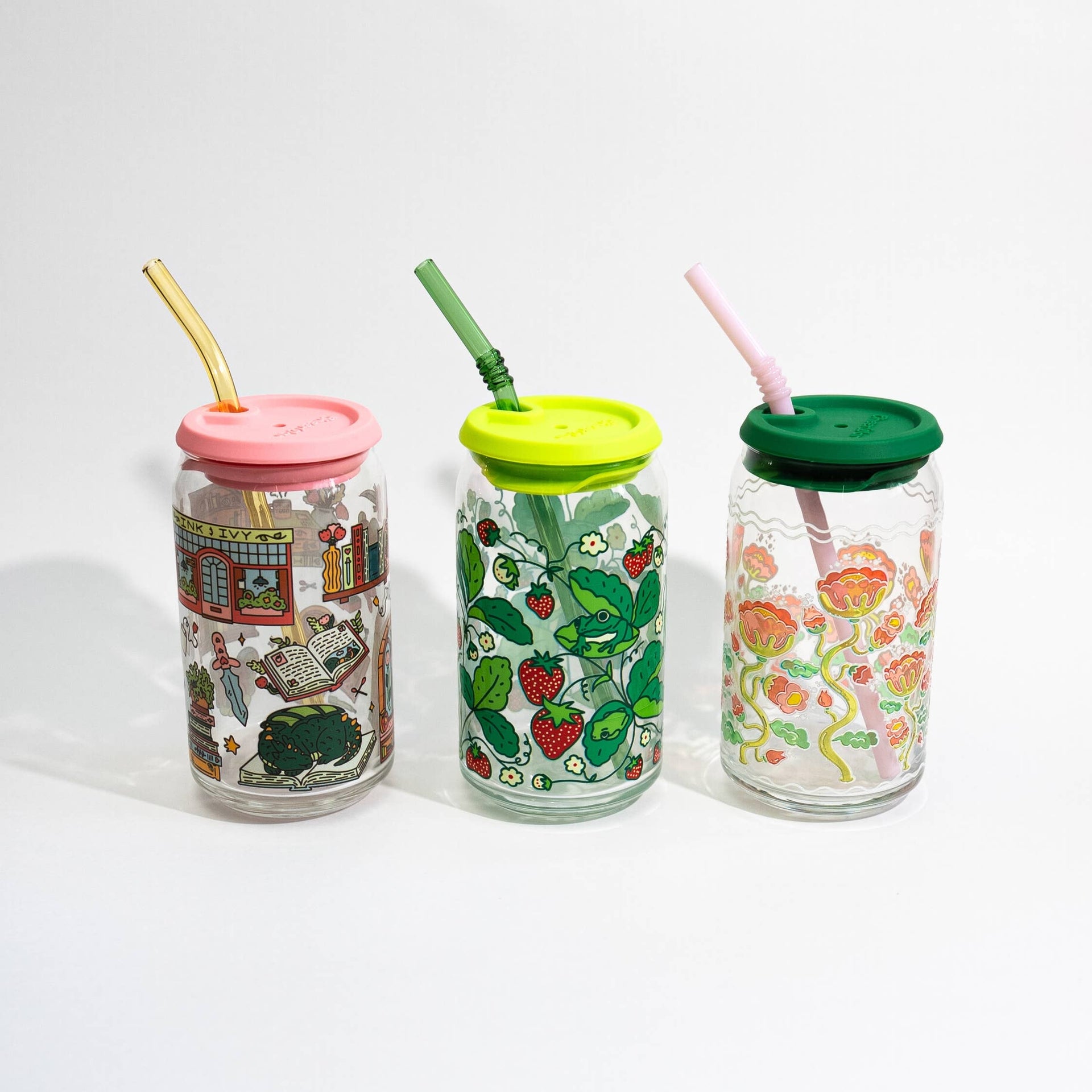 QuickSip Lid | Cute Reusable Lid for Can Glasses