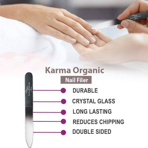 Karma Organic spa - Amazing Glass Nail Files - Set of 2