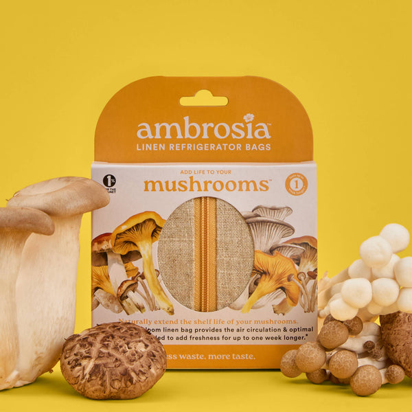 Ambrosia Bag - The Mushroom Bag – Reusable Linen Produce Bag