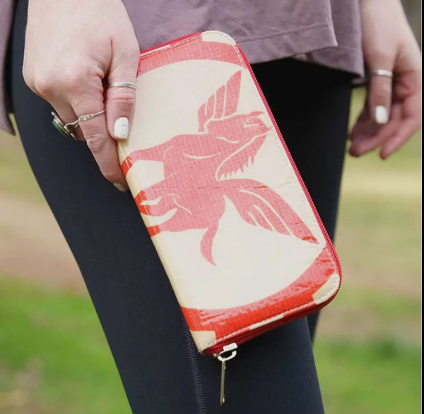 Malia Designs -Travel Wallet  Serpent Cement or Pegasus