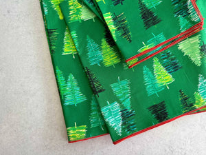 Merry Christmas Trees Cloth Napkins, set of four