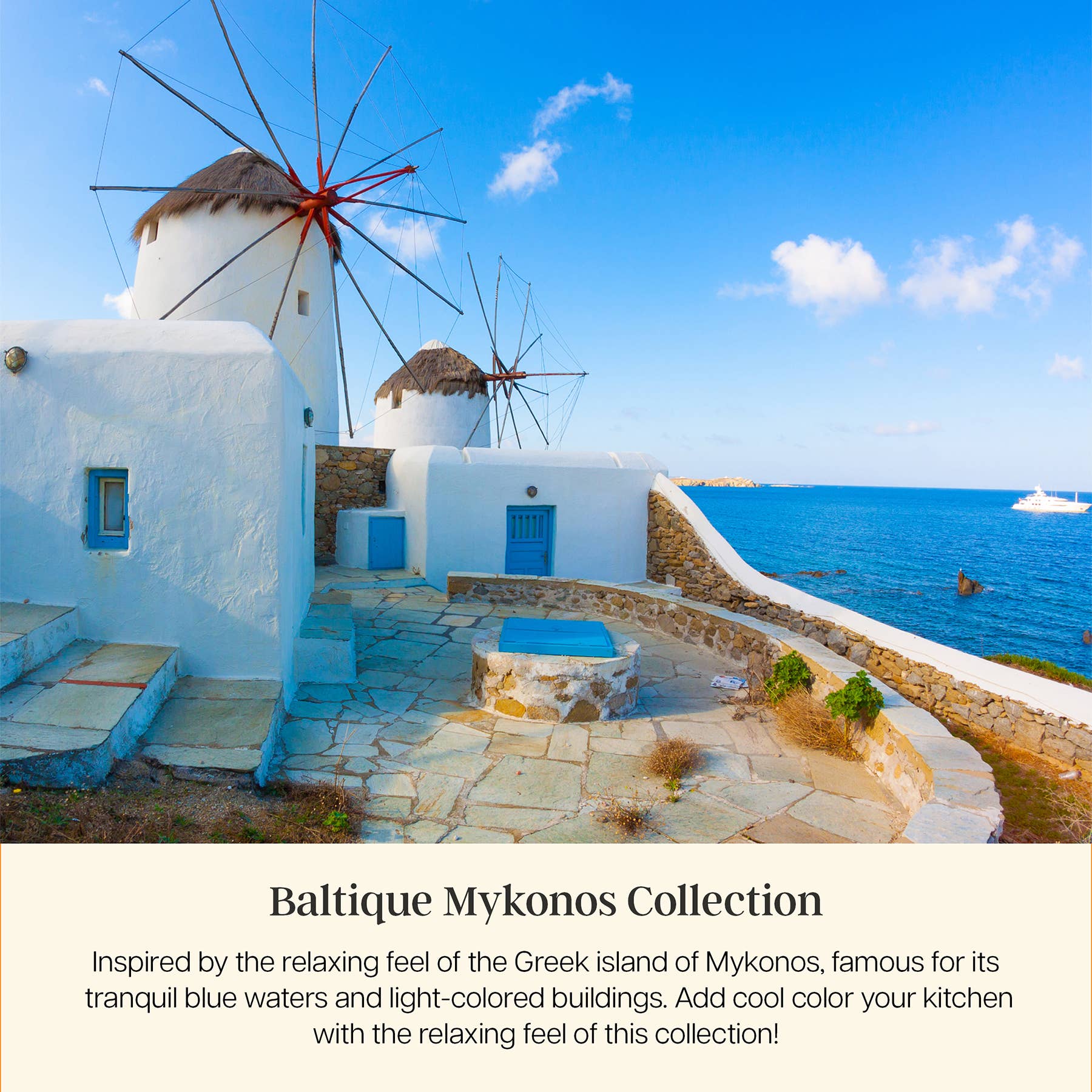 4-Piece Colorful Kitchen Gift Set - Baltique® Mykonos