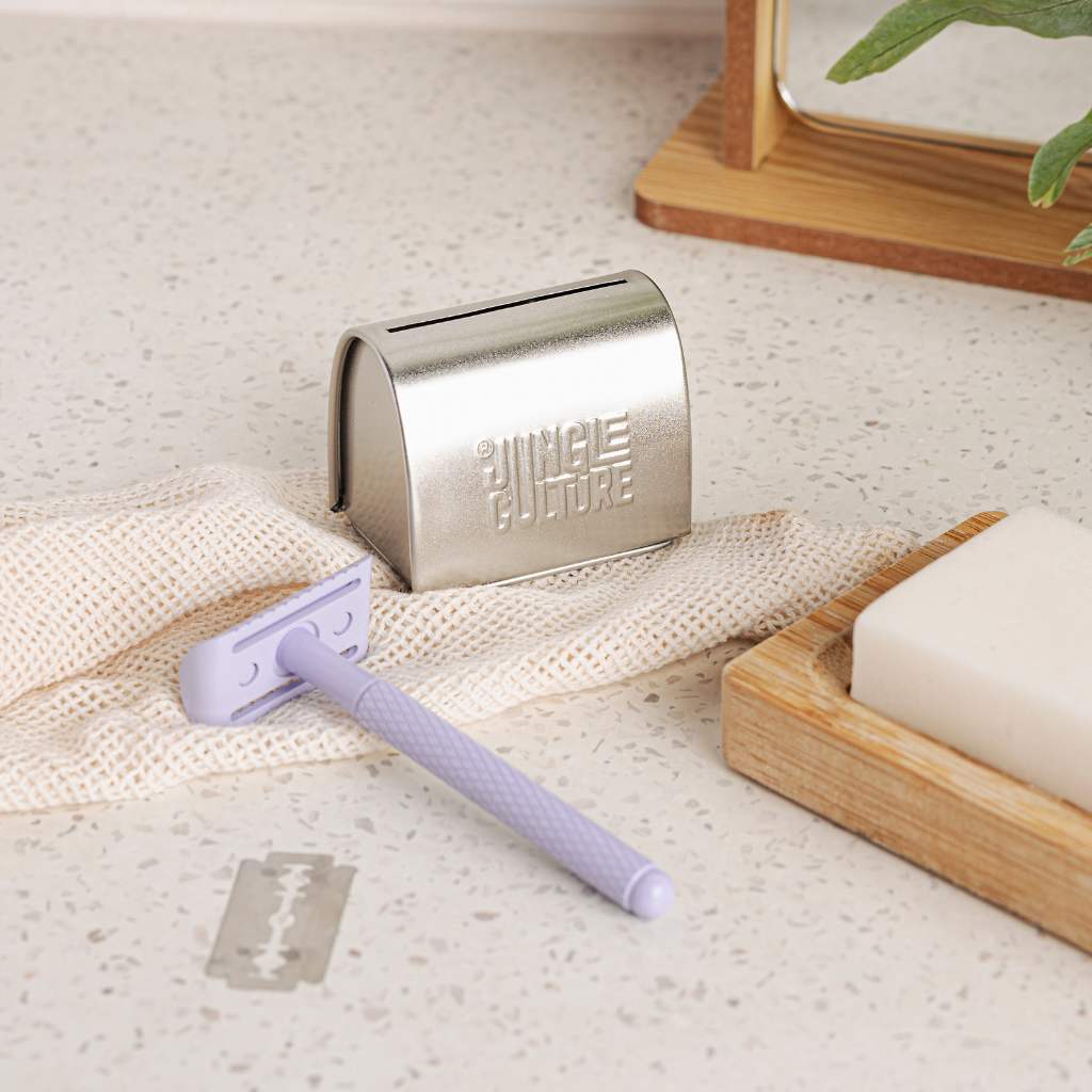 Safety Razor Blade Disposal Tin • Used Blades Storage Bank