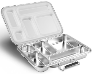 Lunch Box - Stainless Steel - Five compartments