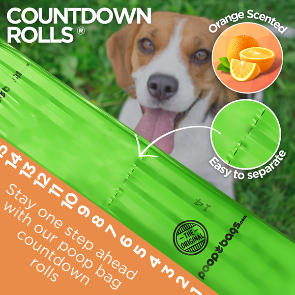 The Original Poop Bags® - The Original Poop Bags® Orange Scented USDA Biobased Rolls