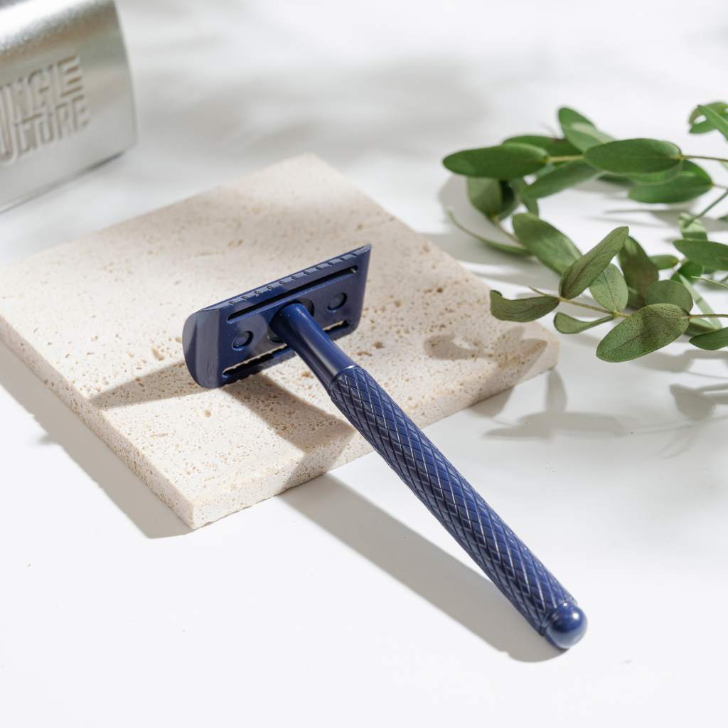 Reusable Metal Safety Razors - Includes 10x Razor Blades
