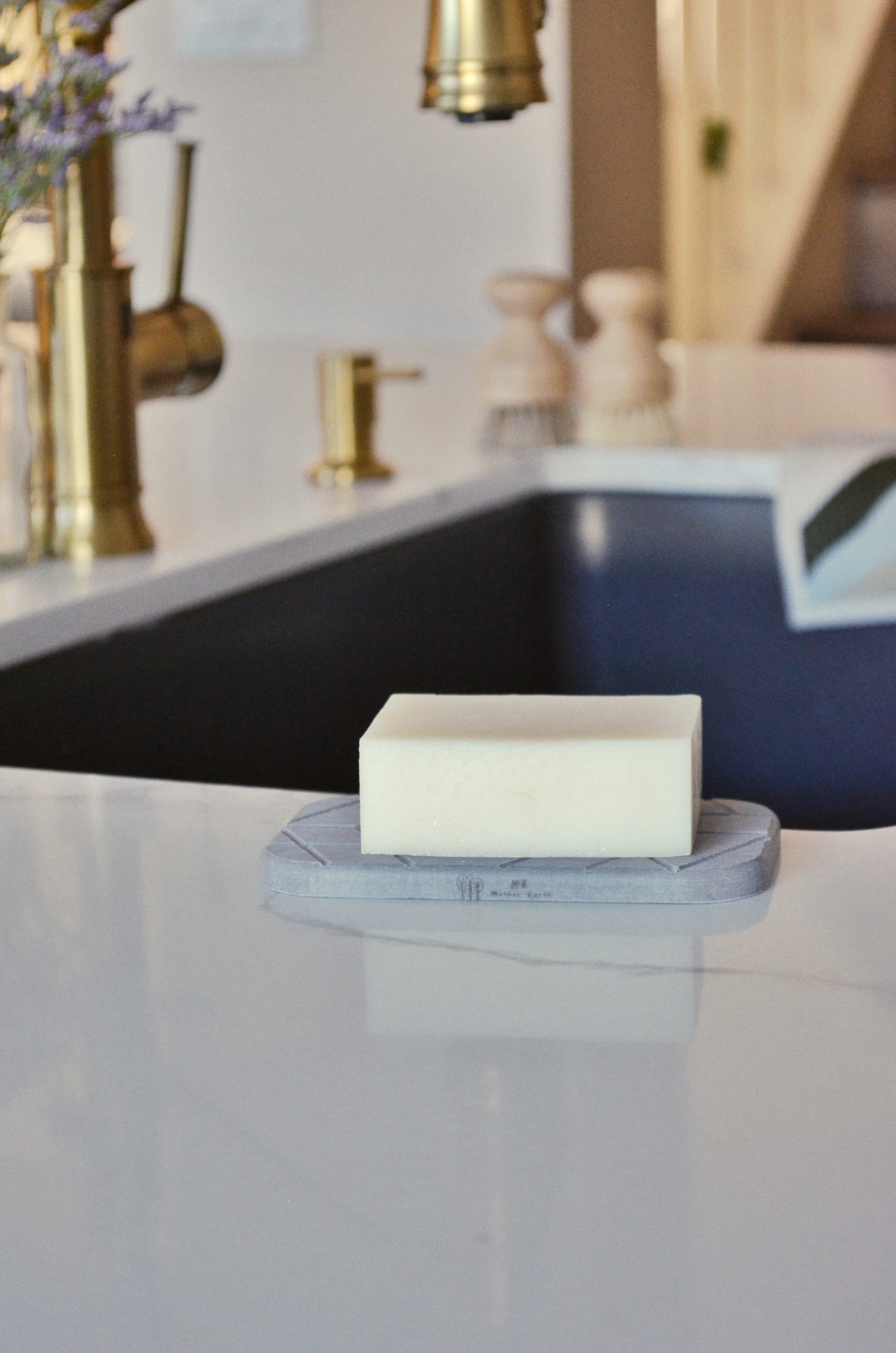 Geometric Quick-Dry Diatomite Soap Dish